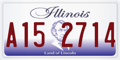IL license plate A152714