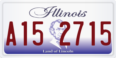 IL license plate A152715