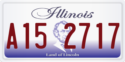 IL license plate A152717