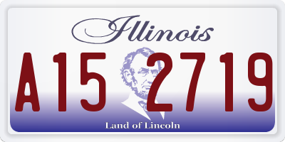 IL license plate A152719