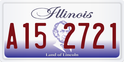 IL license plate A152721