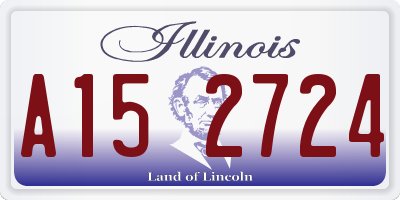 IL license plate A152724