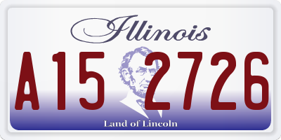 IL license plate A152726
