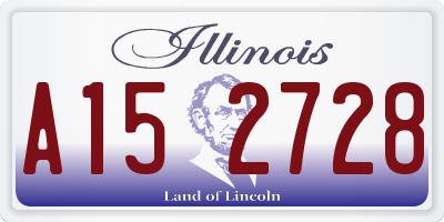 IL license plate A152728