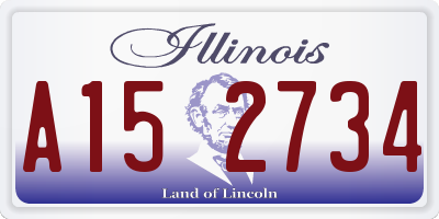 IL license plate A152734