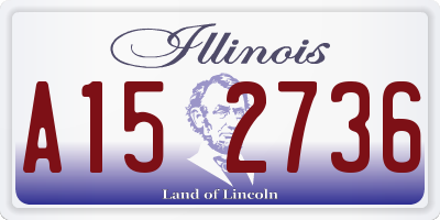IL license plate A152736