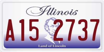IL license plate A152737