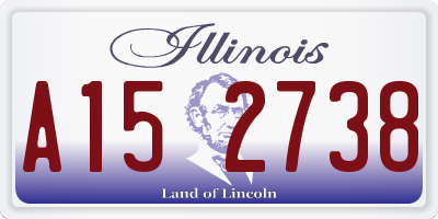 IL license plate A152738
