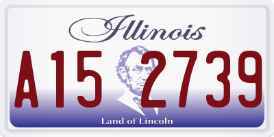 IL license plate A152739