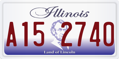 IL license plate A152740