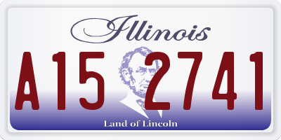 IL license plate A152741