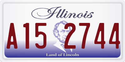 IL license plate A152744