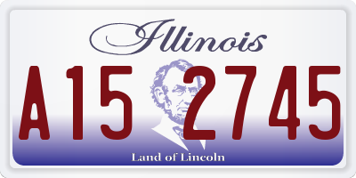 IL license plate A152745