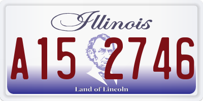 IL license plate A152746