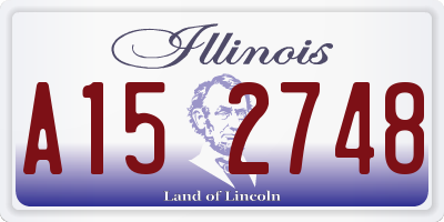 IL license plate A152748