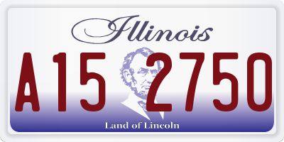 IL license plate A152750