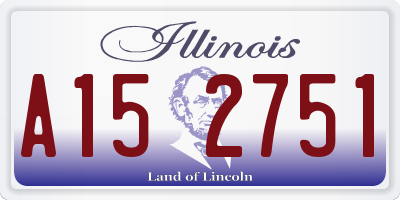 IL license plate A152751