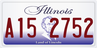 IL license plate A152752