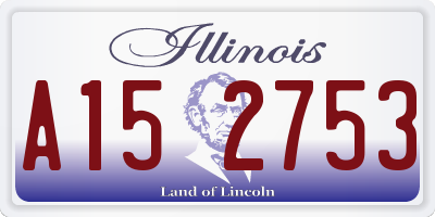 IL license plate A152753