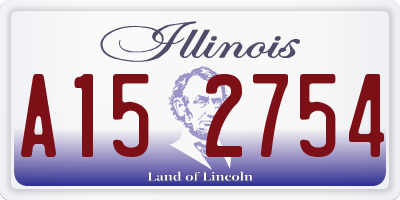 IL license plate A152754
