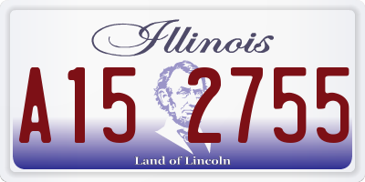 IL license plate A152755