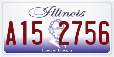 IL license plate A152756