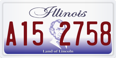 IL license plate A152758