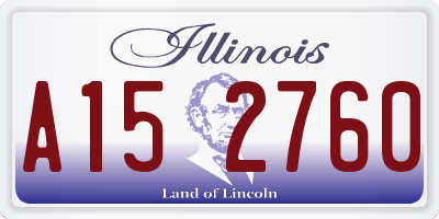 IL license plate A152760