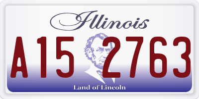 IL license plate A152763