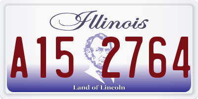 IL license plate A152764