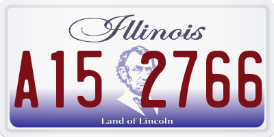 IL license plate A152766