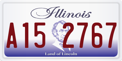 IL license plate A152767