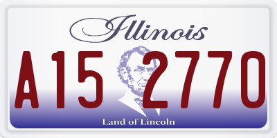 IL license plate A152770