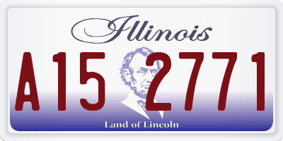 IL license plate A152771