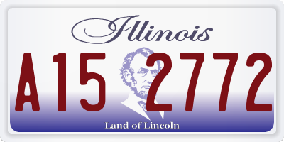 IL license plate A152772