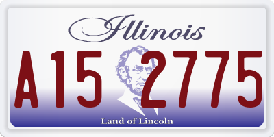 IL license plate A152775