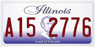 IL license plate A152776