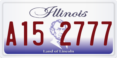 IL license plate A152777