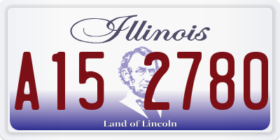 IL license plate A152780
