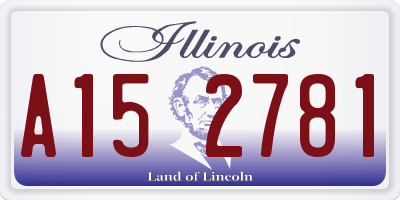 IL license plate A152781