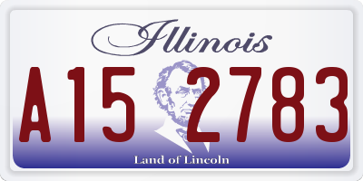 IL license plate A152783