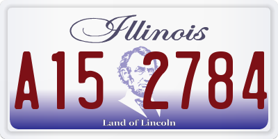 IL license plate A152784