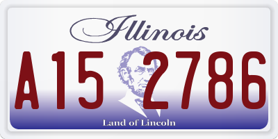 IL license plate A152786
