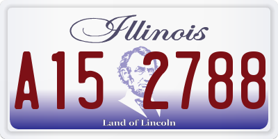 IL license plate A152788