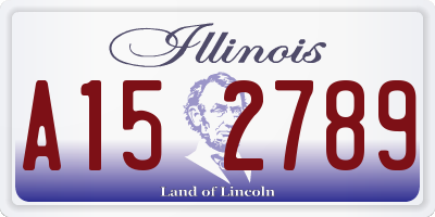 IL license plate A152789