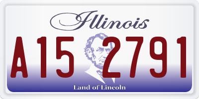 IL license plate A152791