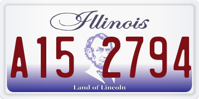 IL license plate A152794