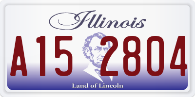 IL license plate A152804