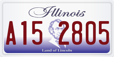 IL license plate A152805