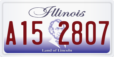 IL license plate A152807
